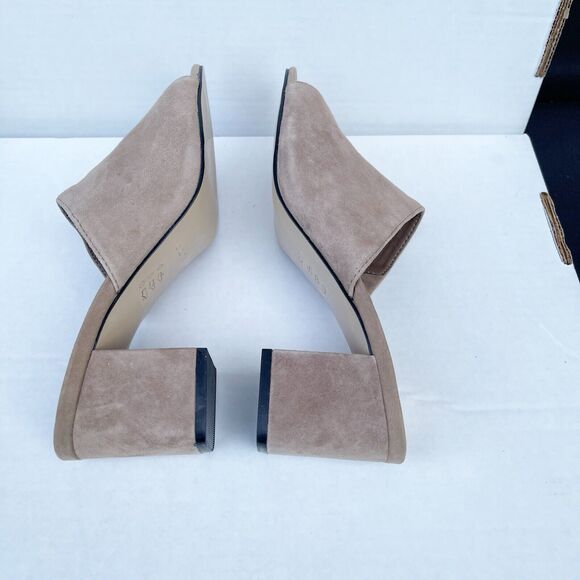 Aldo Womens Summer Slides Sandals Shoes Size 10 Tan Suede Chunky Block Heel EUC - Picture 9 of 13